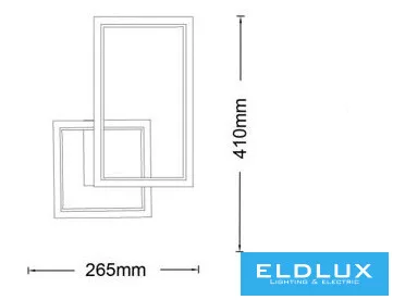 UNIVERSO Fali lámpa 24w 1920lm CCT.Kap IP20 Fehér 265x410mm