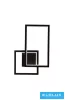 UNIVERSO Fali lámpa 24w 1920lm CCT.Kap IP20 Fekete 265x410mm