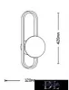 UNIVERSO Nástěnná lampa 1xG9 max. 10 W 120 x 420 mm IP20 Starozlatá