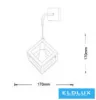 UNIVERSO Nástěnná lampa 1xE27 max. 60 W 170 x 170 mm IP20 Bílá 5 let