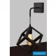 UNIVERSO Nástěnná lampa 1xE27 max. 60 W 170 x 170 mm IP20 Černá 5 let