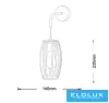 UNIVERSO Nástěnná lampa 1xE27 max. 60 W 140 x 235 mm IP20 bílá 5 let