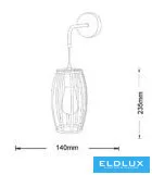 UNIVERSO Nástěnná lampa 1xE27 max. 60 W 140 x 235 mm IP20 černá 5 let