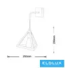 UNIVERSO Nástěnná lampa 1xE27 max. 60 W 250 x 250 mm IP20 Bílá 5 let