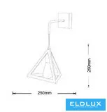 UNIVERSO Nástěnná lampa 1xE27 max. 60 W 250 x 250 mm IP20 Bílá 5 let