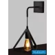 UNIVERSO Nástěnná lampa 1xE27 max. 60 W 250 x 250 mm IP20 Černá 5 let