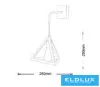 UNIVERSO Nástěnná lampa 1xE27 max. 60 W 250 x 250 mm IP20 Černá 5 let