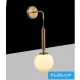 UNIVERSO Nástěnná lampa 1xG9 max.10w D150x850mm IP20 Staré zlato 5 let