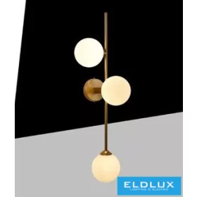   UNIVERSO Nástěnná lampa 3xG9 max.10w 200x200x700mm IP20 Staré zlato 5 let