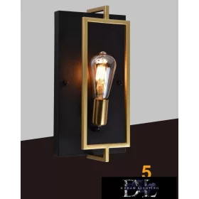   UNIVERSO Nástěnná lampa e27 1xmax.60w IP20 měď/černá 350x180mm 5 let