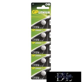 GP lithiová knoflíková baterie CR1216 5 ks/blistr