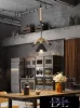 UNIVERSO Lněný provazový lustr 1xE27 IP20 D290x1200mm černý