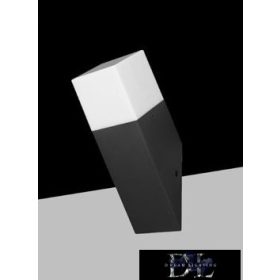   UNIVERSO Venkovní nástěnná lampa 1xE27 max. 12 W IP44 černá 78 x 78 x 250 mm 5 let