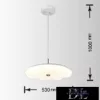 Závěsné svítidlo UNIVERSO 26 W/52 W 2080 lm/4160 lm CCT ∅530 × 1000 mm bílé