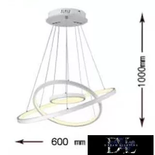 UNIVERSO závěsné LED svítidlo 48 W 4320 lm 4000 K IP20 ∅600 mm stříbrné