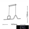 Závěsné svítidlo UNIVERSO 46 W 3680 lm 4000 K IP20 1070 x 1100 mm černé