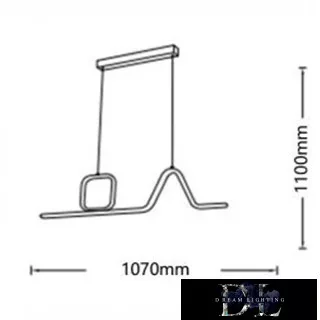 Závěsné svítidlo UNIVERSO 46 W 3680 lm 4000 K IP20 1070 x 1100 mm černé