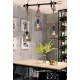 UNIVERSO Lněný provazový lustr 5xE27 IP20 790x1200mm černý