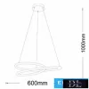 UNIVERSO závěsné LED svítidlo 38 W 3040 lm CCT spínač IP20 ∅600 mm bílé