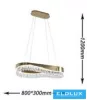 UNIVERSO Křišťálový lustr 45 W 3600 lm 8000 K 800 x 300 x 1200 mm