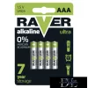 RAVER alkalická baterie LR03 (AAA) 4 ks/blistr
