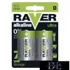 RAVER alkalická baterie LR20 (D) 2 ks/blistr