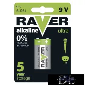 RAVER alkalická baterie 6LP3146 (1604) 9V 1 ks/blistr