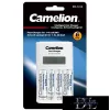CAMELION univerzální nabíječka baterií AA/AAA (včetně 2 baterií AA/2300mAh a 2 baterií AAA/800mAh)