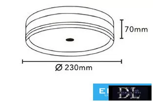 UNIVERSO Stropní svítidlo 18 W 1705 lm CCT.kap IP20 černá D230x70mm