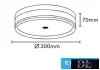 UNIVERSO Stropní svítidlo 24W 2500lm CCT.Kap IP20 Bílá D300x70mm