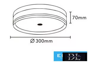 UNIVERSO Stropní svítidlo 24W 2500lm CCT.Kap IP20 Bílá D300x70mm