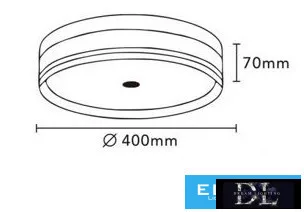 UNIVERSO Stropní svítidlo 32 W 3170 lm CCT.kap IP20 bílá D400x70mm