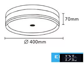 UNIVERSO Stropní svítidlo 32 W 3170 lm CCT.cap IP20 černá D400x70mm