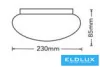 Stropní svítidlo UNIVERSO 18 W 1620 lm CCT.kap D230x85 mm IP20 bílé