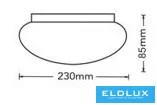 Stropní svítidlo UNIVERSO 18 W 1620 lm CCT.kap D230x85 mm IP20 bílé
