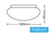 Stropní svítidlo UNIVERSO 24 W 2160 lm CCT.kap∅300×95 mm bílé