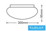 Stropní svítidlo UNIVERSO 24 W 2160 lm CCT.kap∅300×95 mm bílé