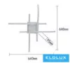 UNIVERSO Stropní svítidlo 35 W 2800 lm  CCT.kap 640 × 640 × 95 mm bílé