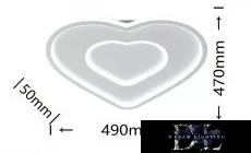 UNIVERSO Stropní svítidlo 54 W 4320 lm 6500 K 490 x 470 mm bílé