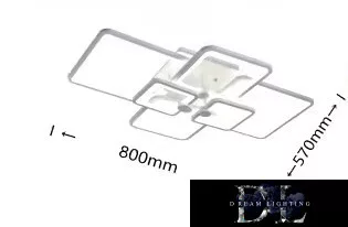 Stropní svítidlo UNIVERSO 70 W 5600 lm 4000 K 800 × 570 × 140 mm bílé