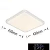 Stropní svítidlo UNIVERSO 48 W 3840 lm CCT 430 × 430 mm bílé
