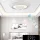 UNIVERSO Křišťálová skleněná stropní lampa 83/166 W 6640/13280 lm CCT IP22 ∅800 mm bílá