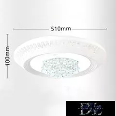 UNIVERSO Křišťálové stropní svítidlo 34/68w 2720/5440lm CCT IP22 ∅510mm bílé