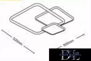 UNIVERSO Stropní svítidlo 48 W 3840 lm 6500 K 520 × 500 mm bílé