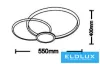 UNIVERSO Stropní svítidlo 37 W 2960 lm CCT 550 x 430 mm bílé