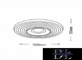 UNIVERSO Stropní svítidlo 38 W 3040 lm 3000 K 500 x 55 mm bílé
