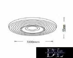 UNIVERSO Stropní svítidlo 38 W 3040 lm 6500 K 500 × 55 mm bílé