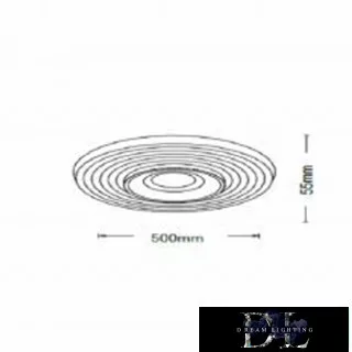 Stropní svítidlo UNIVERSO 38 W 3040 lm 4000 K 500 × 55 mm bílé