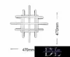 Stropní svítidlo UNIVERSO 58 W 4640 lm 3000 K 470 × 470 mm bílé