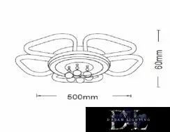 UNIVERSO Stropní svítidlo 50 W 4000 lm 3000 K D500 × 60 mm bílá